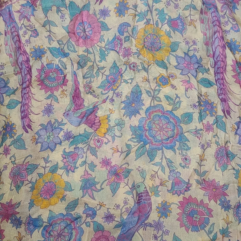 New spell designs lovebird vintage travel scarf love bird chamomile one size os